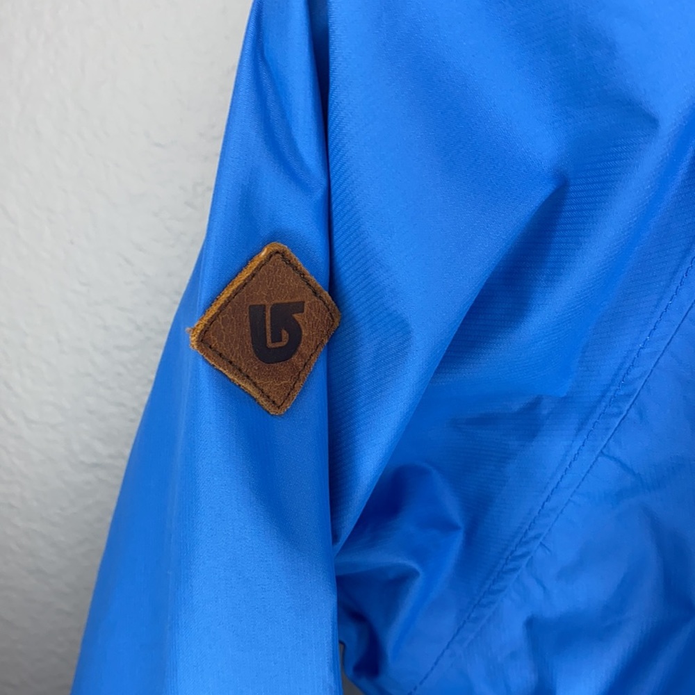 Burton Blue Rain Jacket Shell Packable Dryride L - image 8